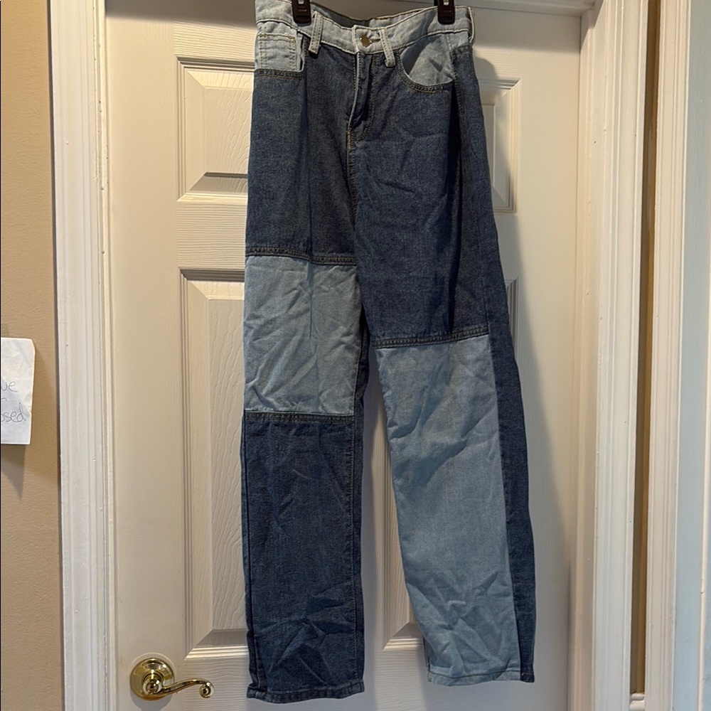 Men's Two-Tone Blue Jeans